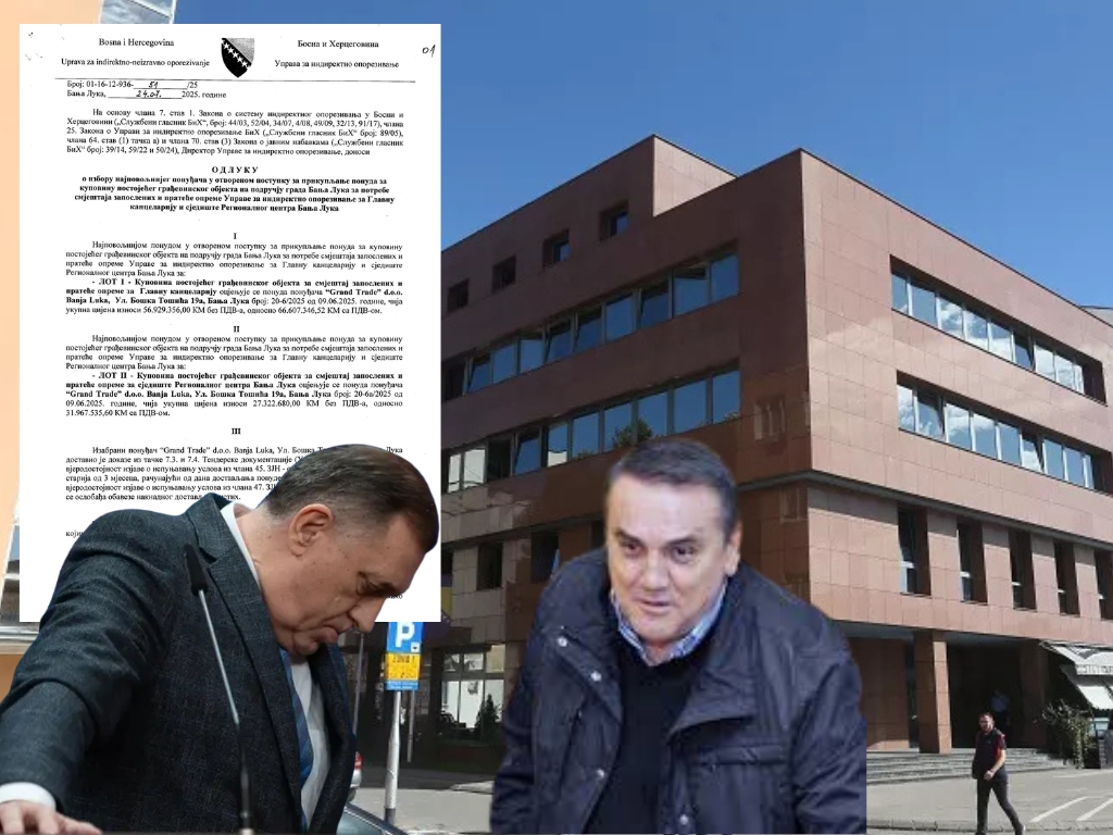 UZMI MILE KOLIKO TI DRAGO: UIO BiH kupila ‘kumovsku zgradu’ za 50 miliona eura