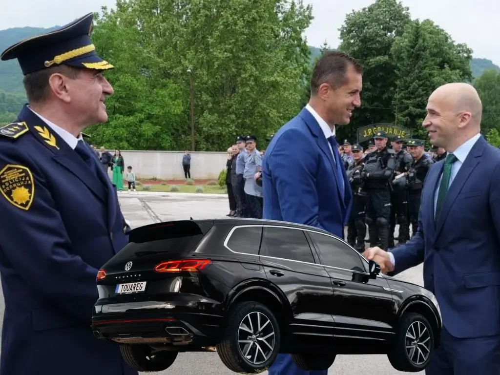 ZA PIVIĆA, S LJUBAVLJU: Vlada ZDK policiji poklonila Touarega, policija ga dala na korištenje premijeru
