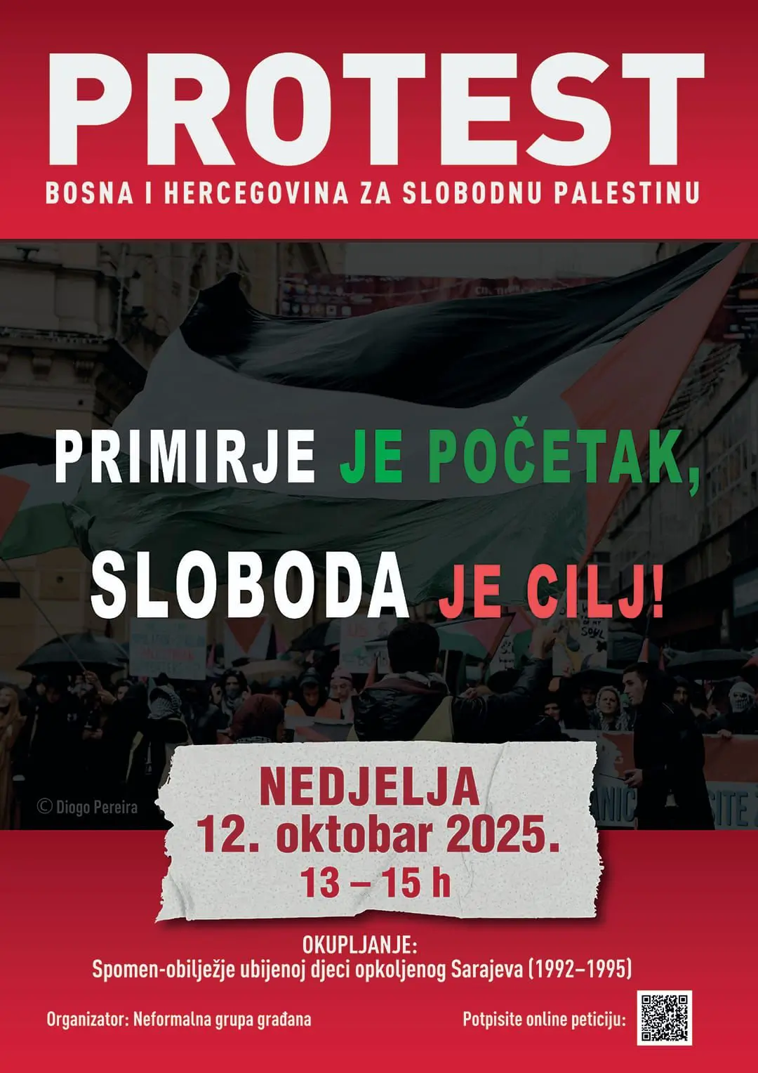 PROTEST U NEDJELJU: BiH za slobodnu Palestinu PROTEST U NEDJELJU: BiH za slobodnu Palestinu