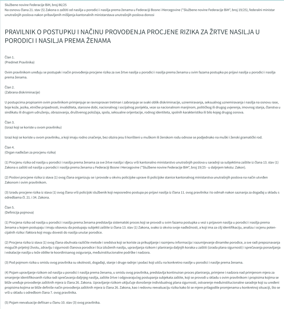 NOVI PRAVILNIK: Policija mora odmah reagirati na svaku prijavu nasilja!